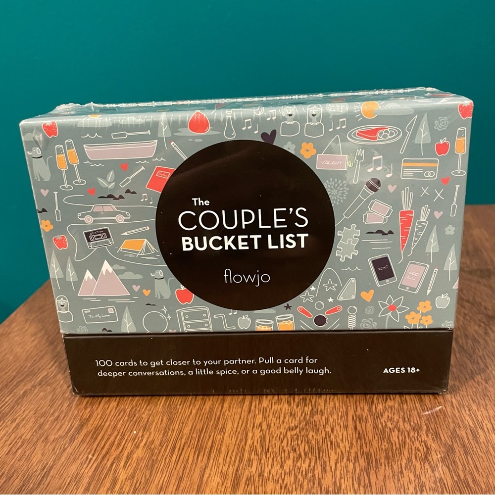 NEW NWT Flowjo Couple’s Bucket List Engagement Wedding Shower Gift anniversary